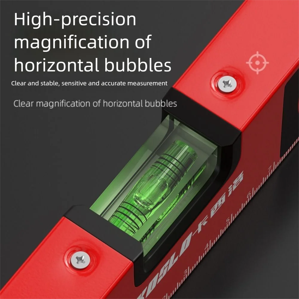 

LED Display Digital Protractor High Precision 30-100cm Length Electronic Inclinometer with Horizontal Vertical Bubble
