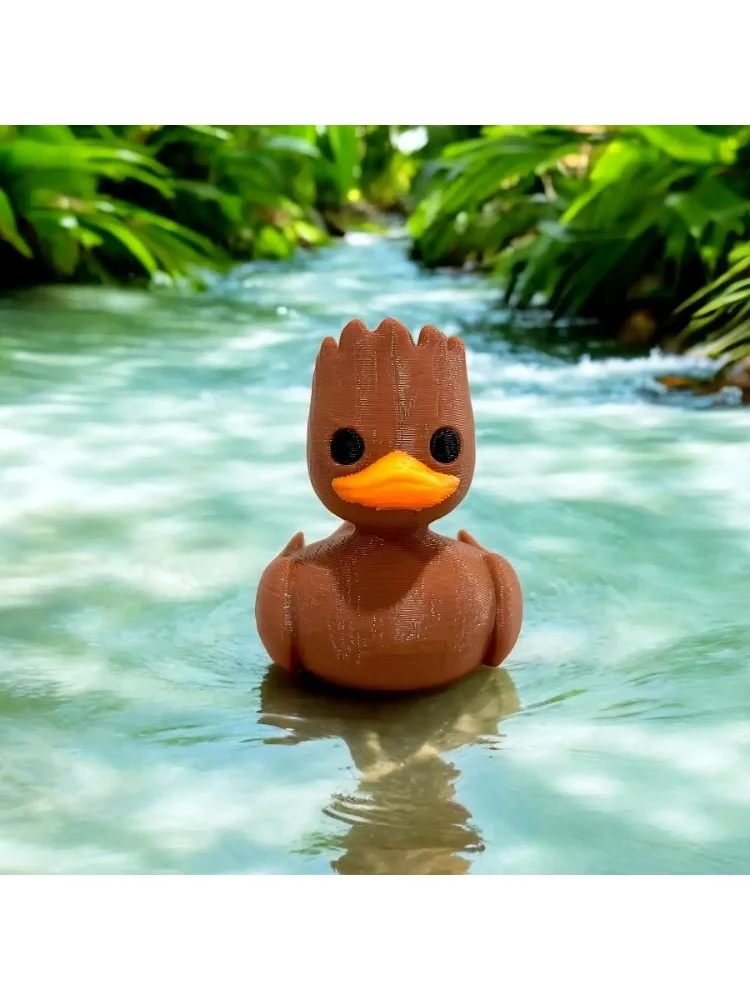 An Interesting Groot Duck Plastic Duck Vermicelli Art Model, 3D-Printed Groot Duck, Christmas Decoration, Car Ornaments