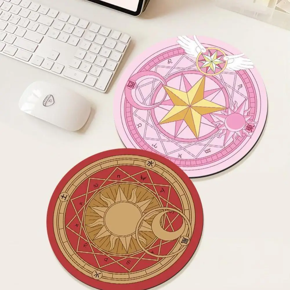 Japanese anime Card Captor Sakura rotundity rubber Mouse pad rotundity Table mat Desktop decoration Anime periphery Holiday gift