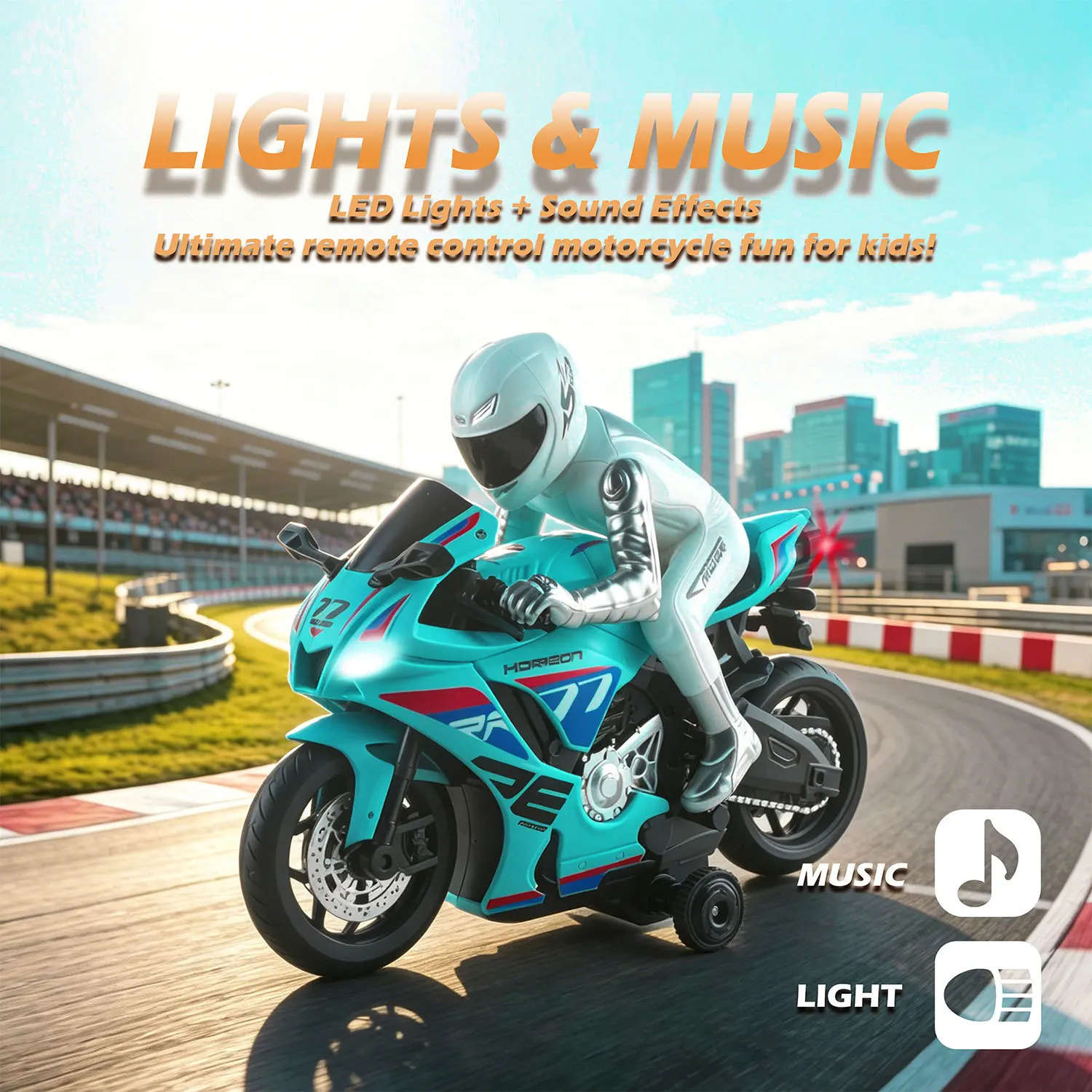 RC Motorcycles 1/8 Electric Motor RC Cars High Speed 4CH Remote Control Racing Motorcycle Drift Car Kids Xmas Festival Gift