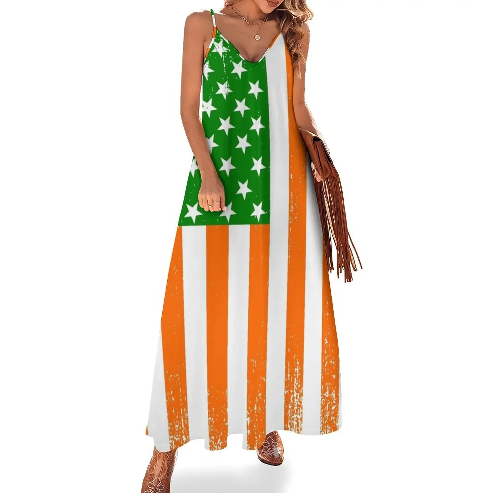 

Irish American Flag Sleeveless Dress summer clothes sexy short dresses daring Dress