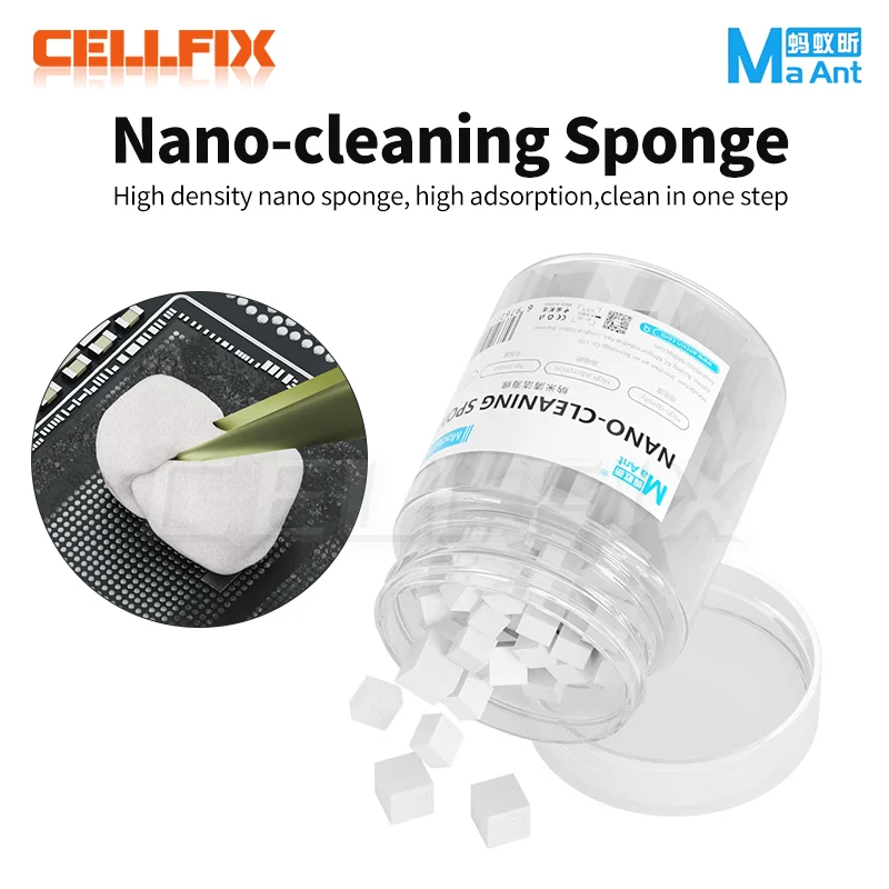 

MaAnt MY-065 Nano Cleaning Sponge Dust-free Wipes Tool for Mobile Phone Screen Glue Removal/Camera/PCB Welding Flux Oil Cleaner