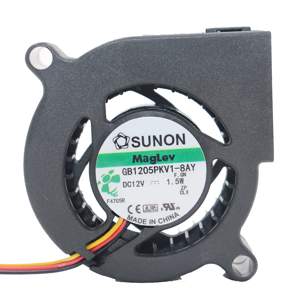 New SUNON 5020 GB1205PKV1-8AY 12V 1.5W Turboblower Stage Lighting Fan