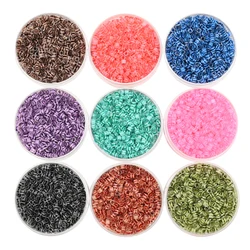 1000Pieces 2.5MM Japanese Glass Small Beads Ink Pattern Dye Core Mini Craft beads For French Embroidery Tassel Accessories