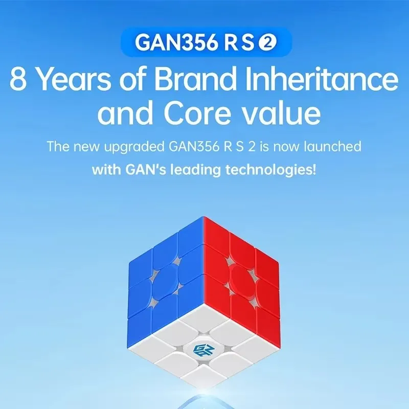 [JudyCube] Gan 356 RS2 3x3 Magnetic Magic Speed Cube GAN 356RS Stickerless Professional Fidget Toys GAN 15M Cubo Magico