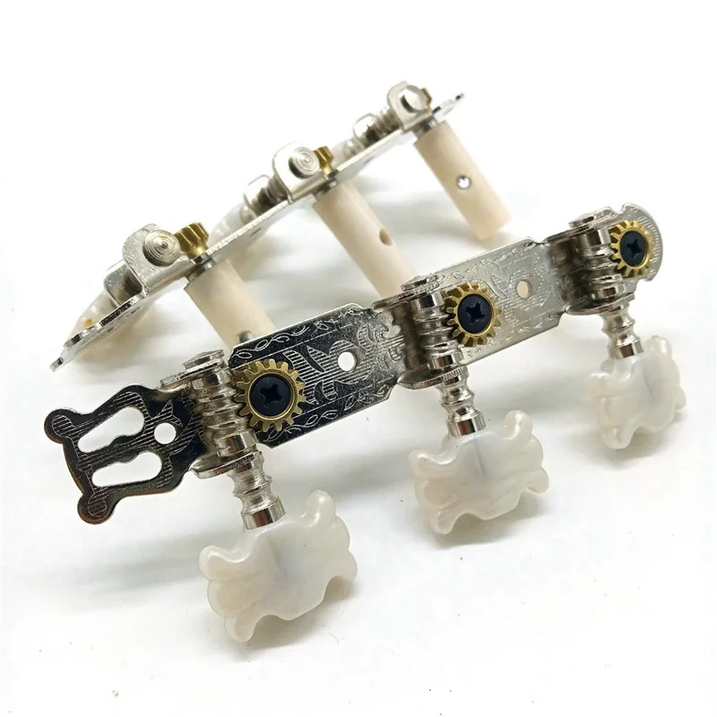 3-парные колки для настройки гитары, тюнеры, белая машинная головка для классической гитары, аксессуары для гитары