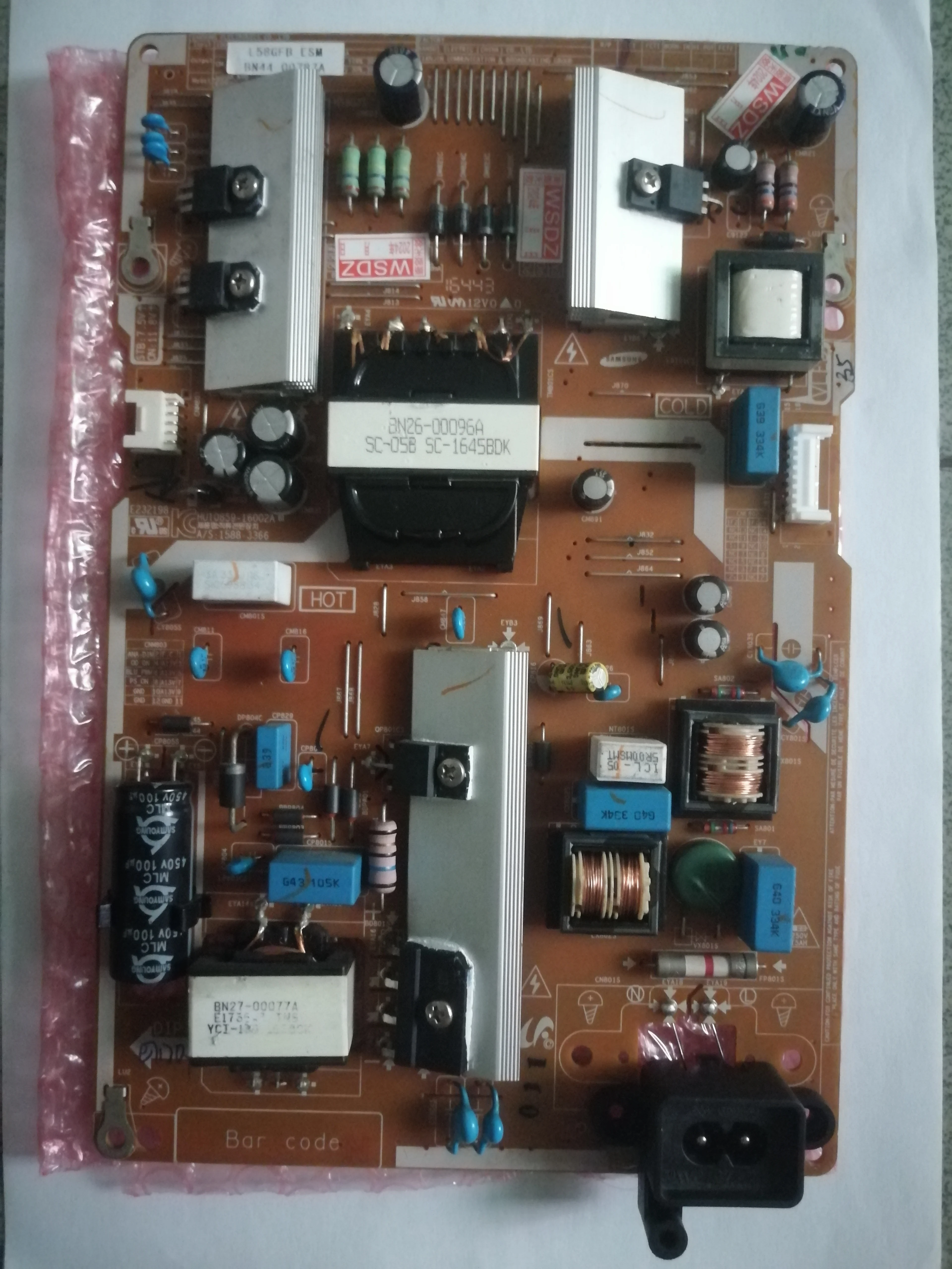 substituicao de fonte de alimentacao para tela bn4400787a bn44 00787c ua58h5288aj l58gfb esm preco diferenca 01