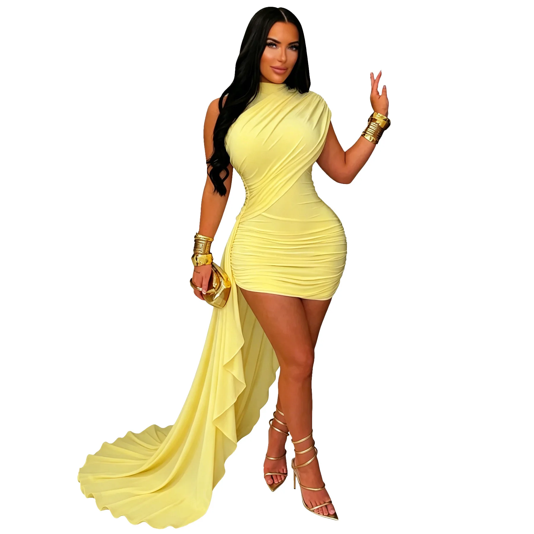 Dashiki African Dresses for Women Summer Elegant African Sleeveless Polyester Party Evening Bodycon Mini Dress Ankara Dresses
