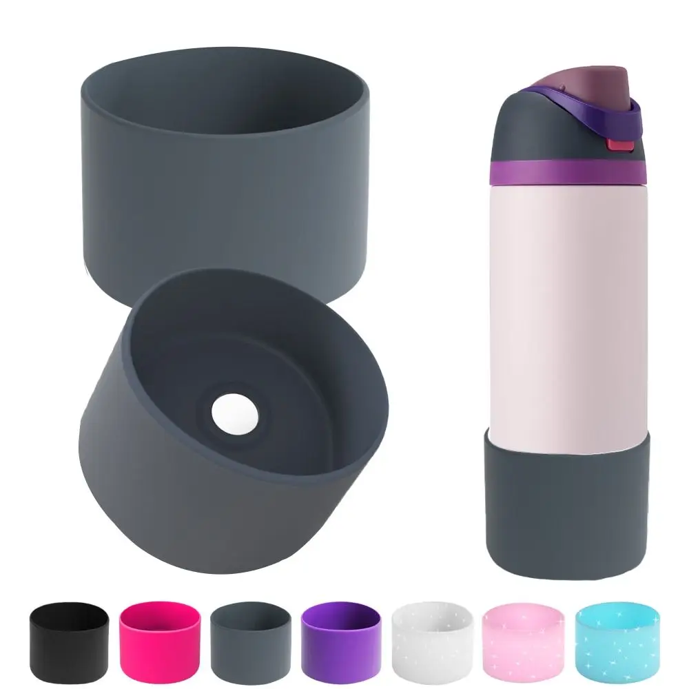 Anti-Slip Silicone Cup Protective Sleeve Cushion Water Bottle Boot Water Bottle Bottom Cover Bottom Bumper for 24oz
