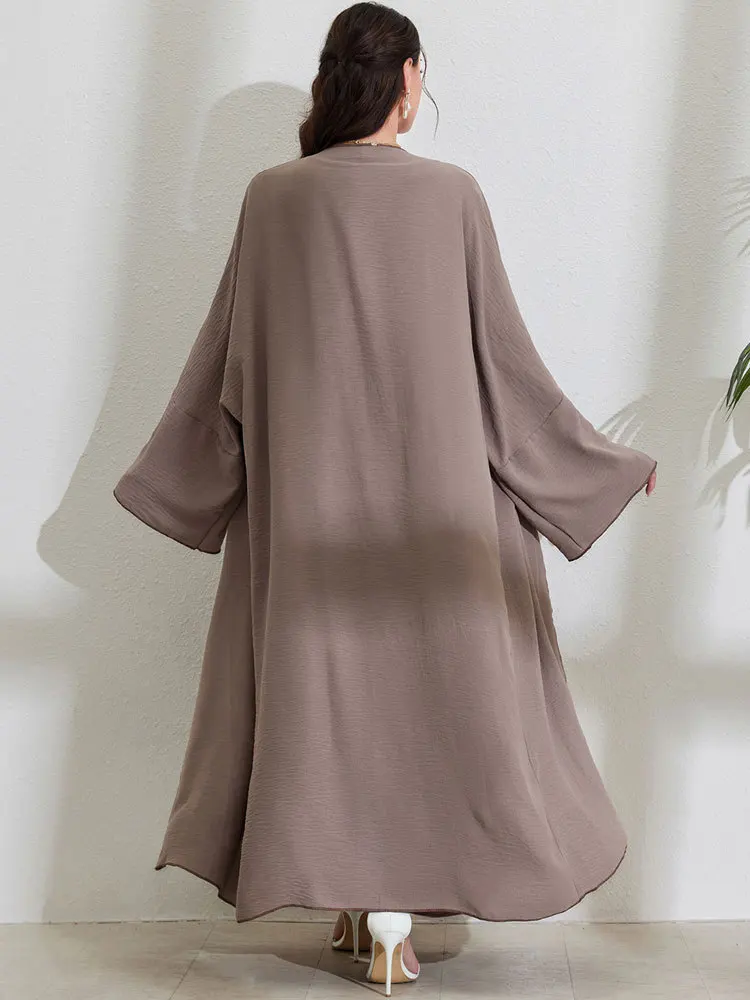 2025 nuevo diseño Abaya conjuntos musulmanes mujeres abrigo vestido 2 piezas trajes Eid Ramadán ropa de oración Islam árabe Turquía vestidos modestos batas