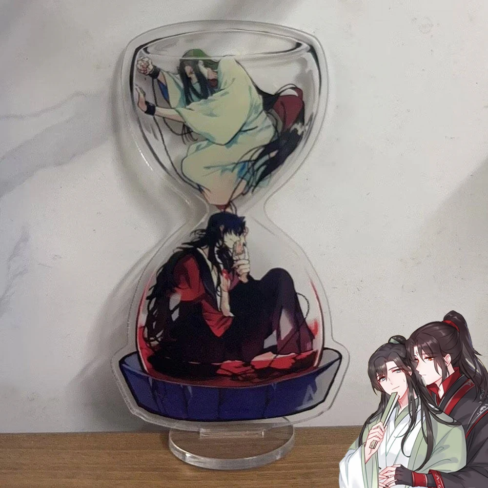 Anime The Scum Villain's Self-Saving System SVSS Luo Binghe Shen Jiu Cosplay Stand Acrylic Hourglass Standing Plate Desktop Prop