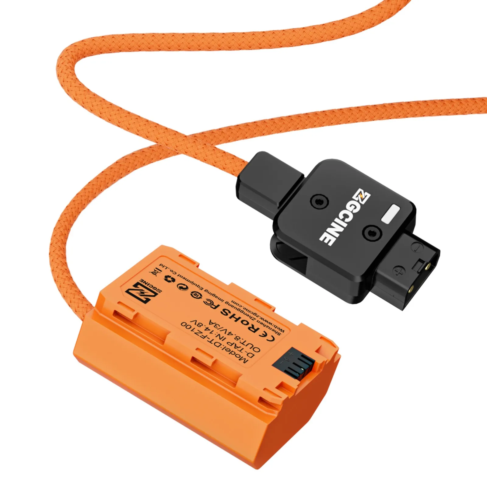 Kabel ZGCINE D-Tap do atrapy baterii NP-FZ100 do Sony ZV-E10II ZV-E1 A7M4 A7M5 A7CII FX30 A6700 A7S3 A7RM5 A7C A7M3 FX3 A6600 — zdjęcie produktu 4