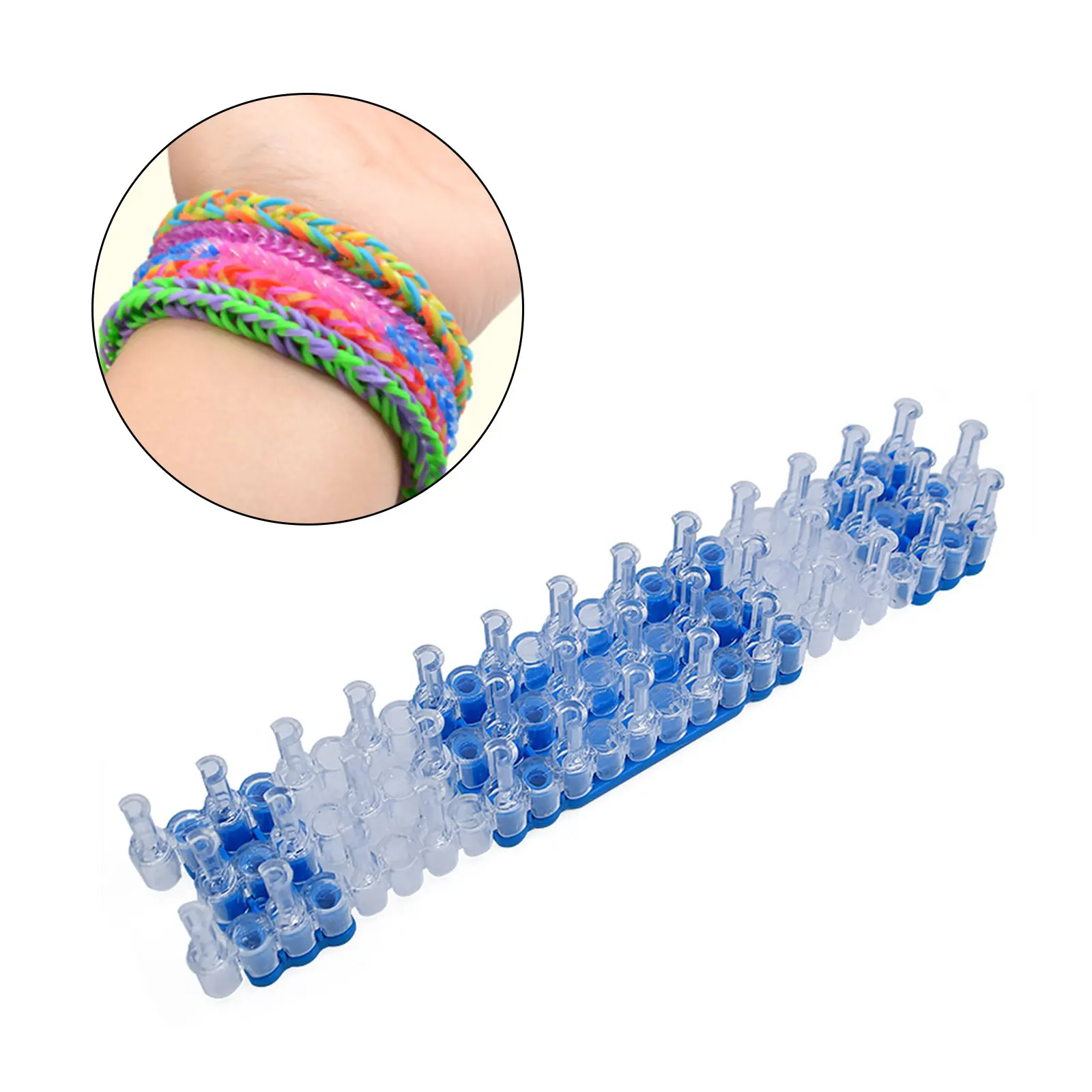 Original Knitting Machine Weave Rubber Bands Loom Lacing DIY Handmade Weaving Tool braided Bracelet Kids Toy for Children Girls