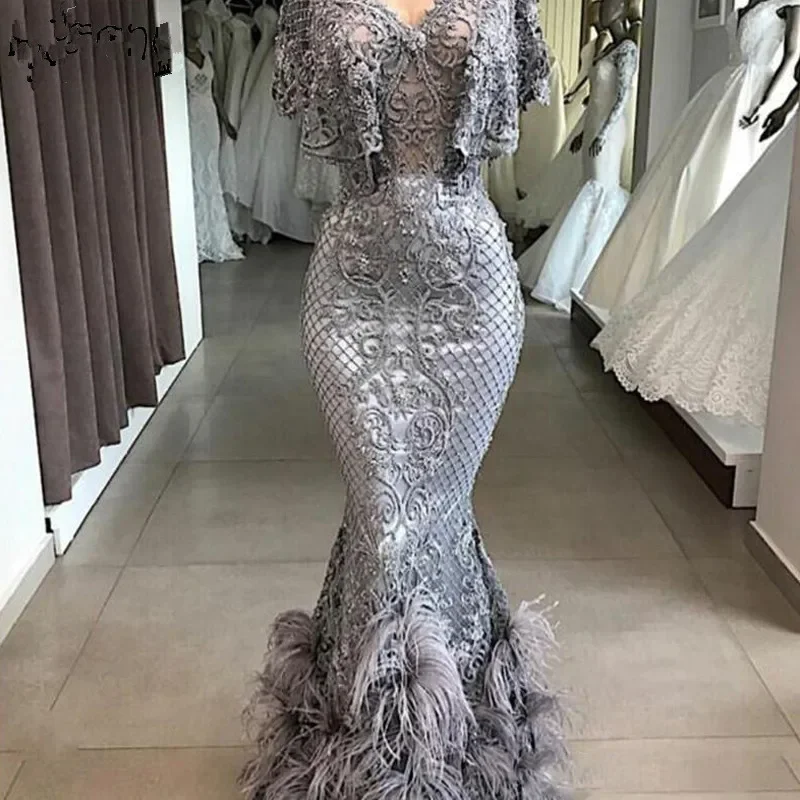 elegant grey dresses Evening Gowns 23421GR Trend Collections Grey Structured Midi Dress with