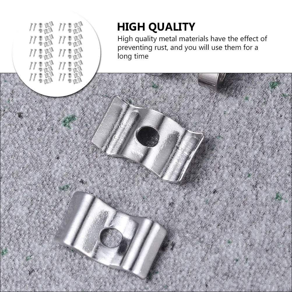 10Sets Guitar String Buckles Metal Rust Resistant Head Pressure Chord Buttons High Gloss Guitar Accessories String Guides Parts