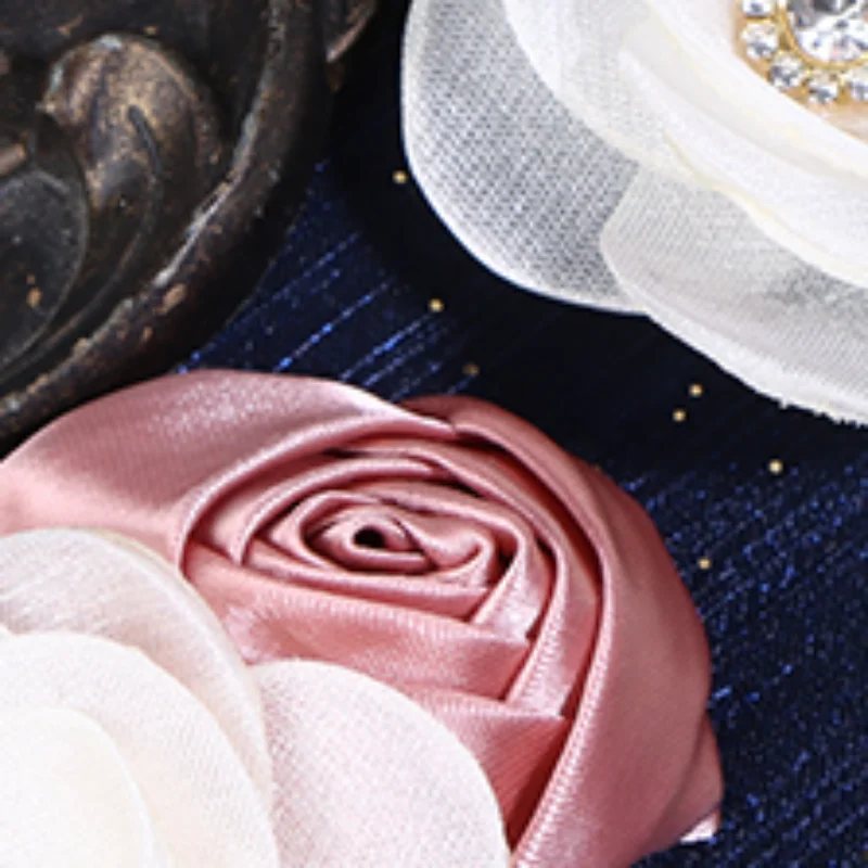Boutonnière de marié, broche de témoin de mariage pour homme, corsage en soie rose, épingles florales, décoration de costume pour bal de promo et fête, cadeau