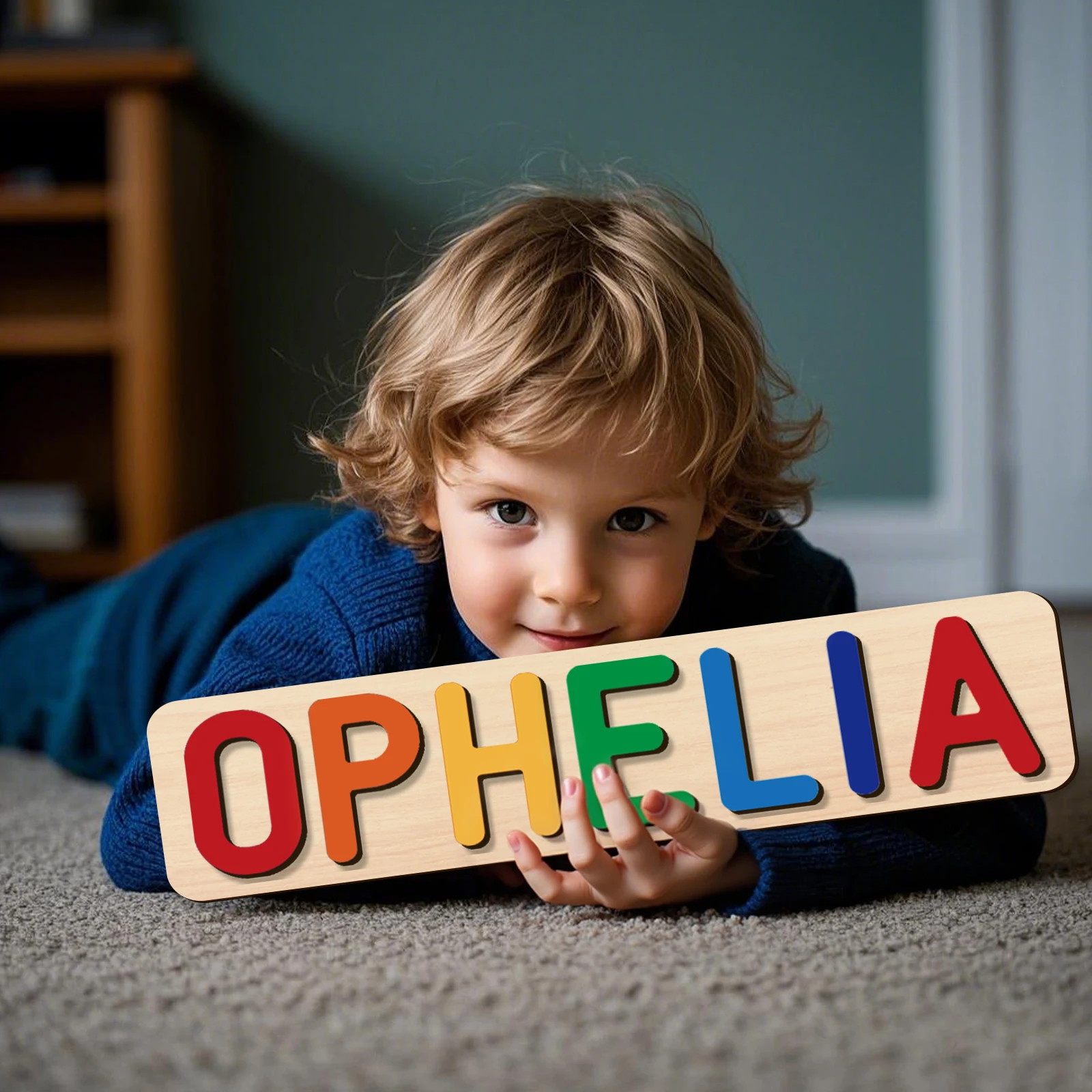 Custom personalized name puzzle | Wooden puzzle gift | Special desktop display decoration