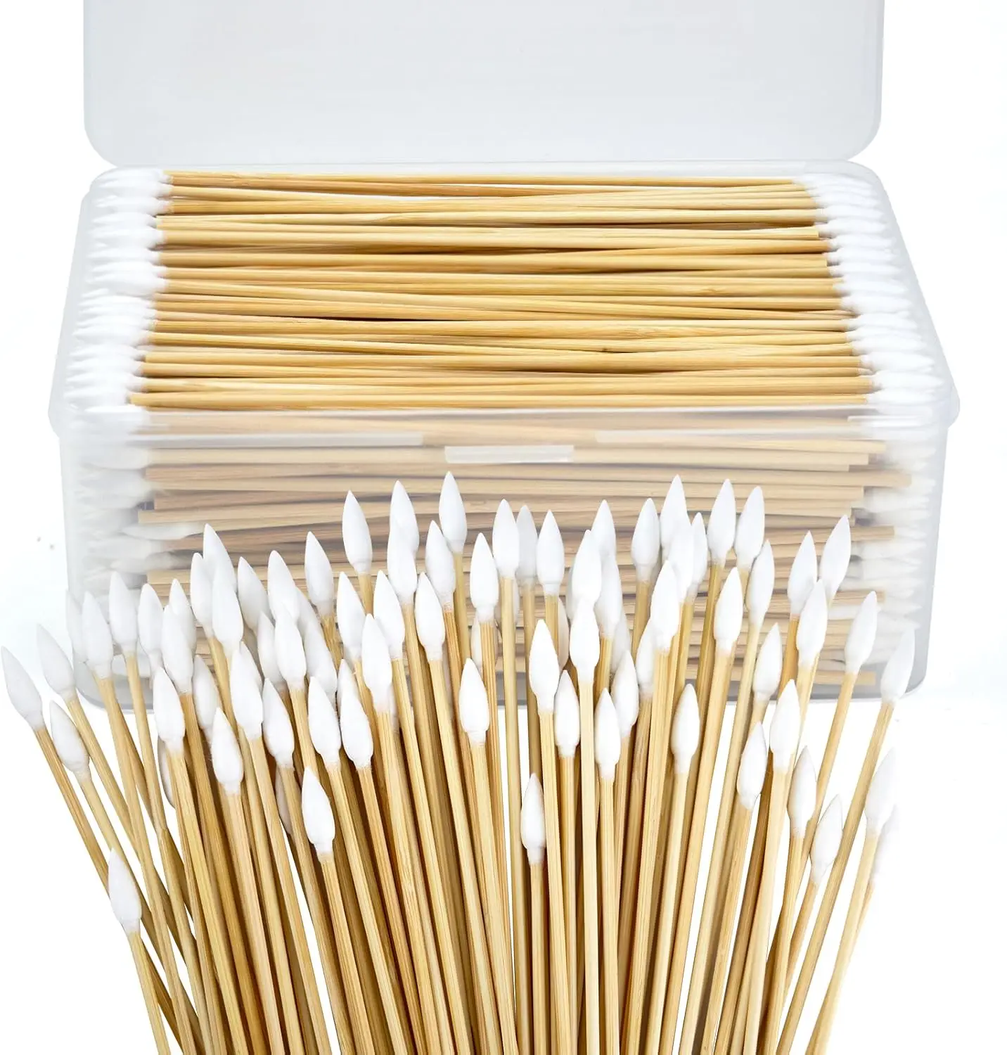 

Count 6'' Long Round/Pointed Cotton Swabs Durable Stem, Lint- Free Gun Cleaning Swabs Pure Cotton Tips for Gun Maintenance, Make