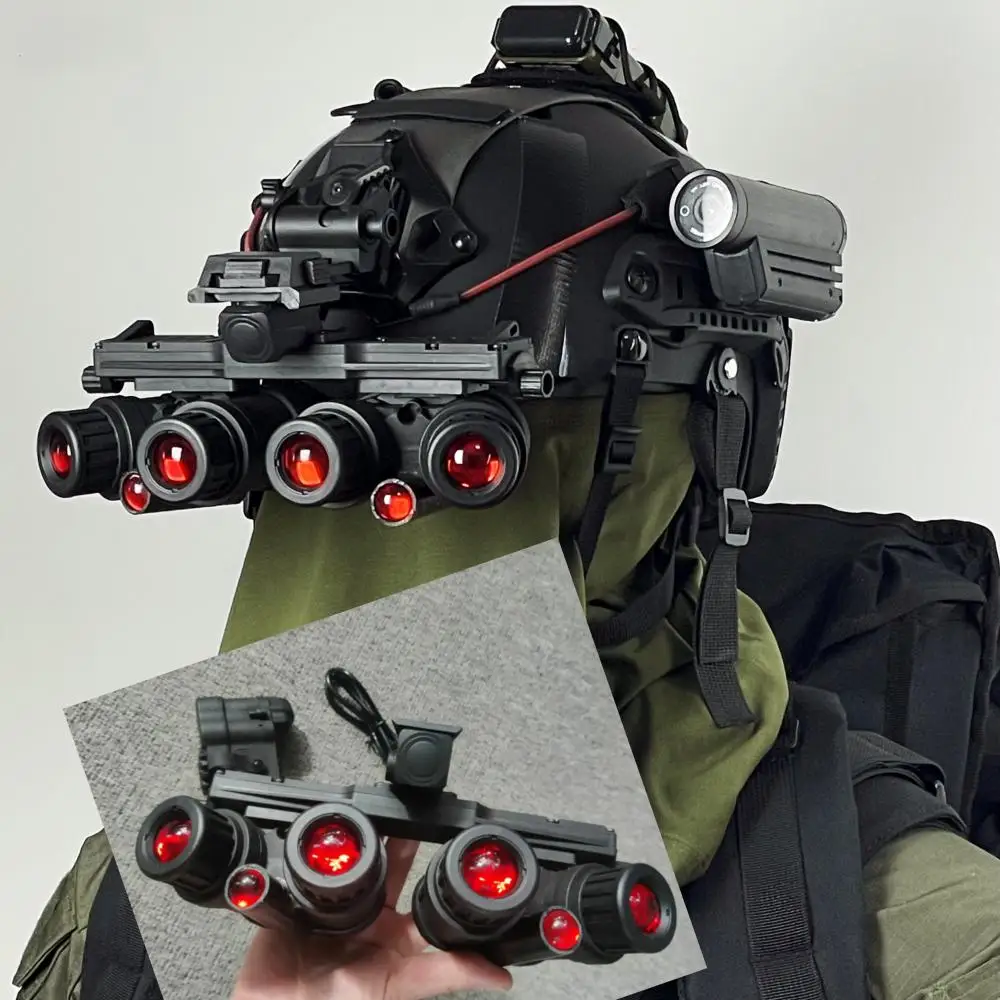 戦術ヘルメット 6 目ナイトビジョンゴーグル NVG ダミーモデル