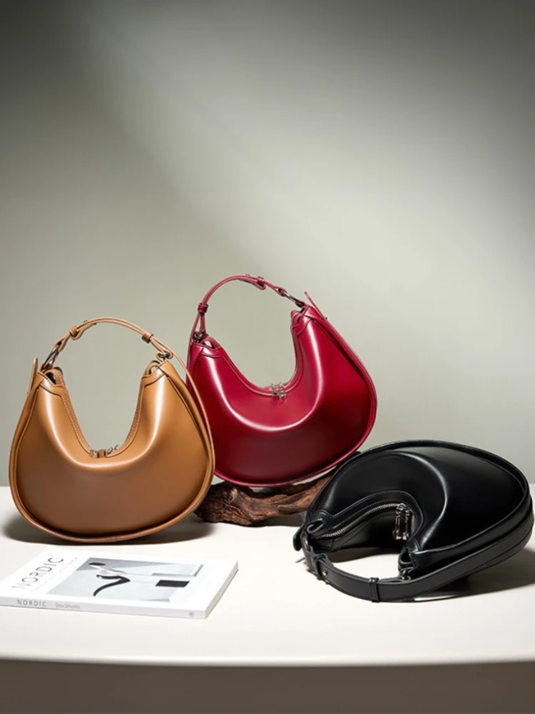 Zency Women's Genuine Leather Shoulder Hobo Bag 2025 Luxury Designer  Handbag Roomy Pockets for Girls Wife Lover Khaki Grey