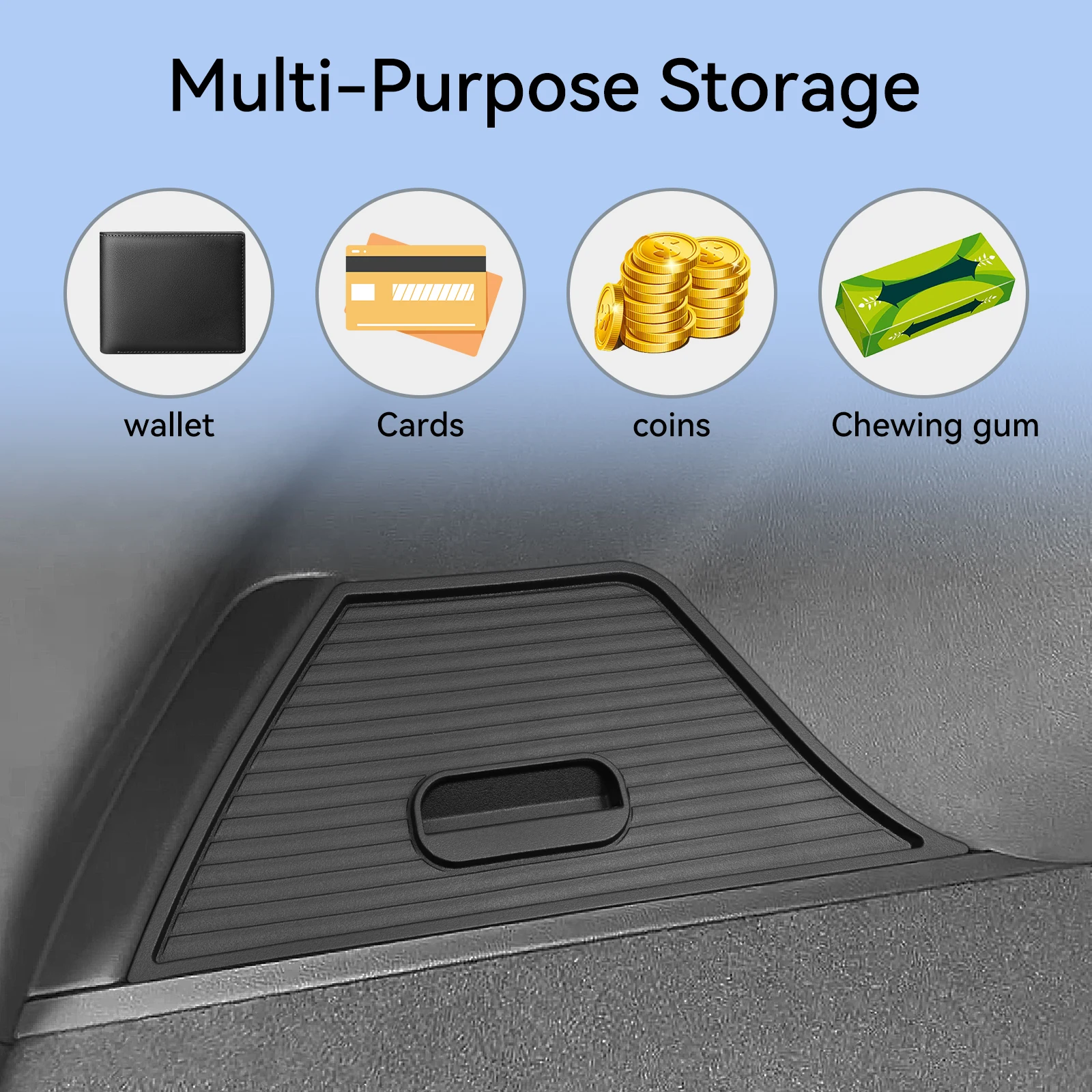LUCKEASY for BYD Song Plus Seal U DM‑i/EV Car Rear Trunk Storage Box Accessories Left Right Both Side Trunk Storage Buckets