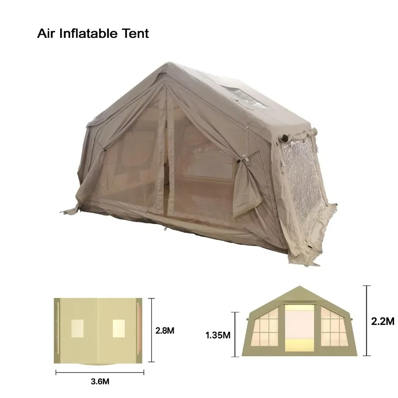 Outdoor Large Family Camping Inflatable Air Tent Accessory Luxury Glamping House AIr Pump Tent