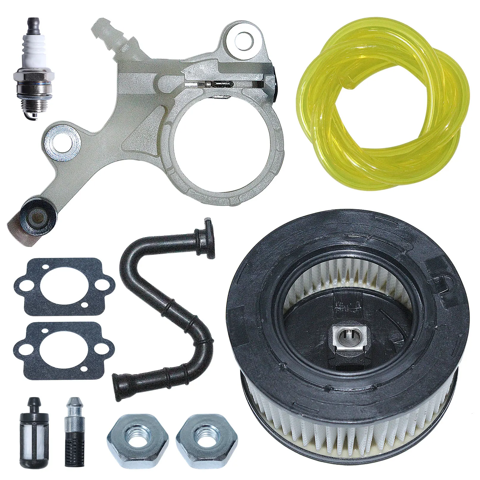 Filtro aria pompa olio tubo olio Set per Stihl MS251 MS261 MS271 MS291 MS311 MS381 MS391 w guarnizioni candela filtro olio