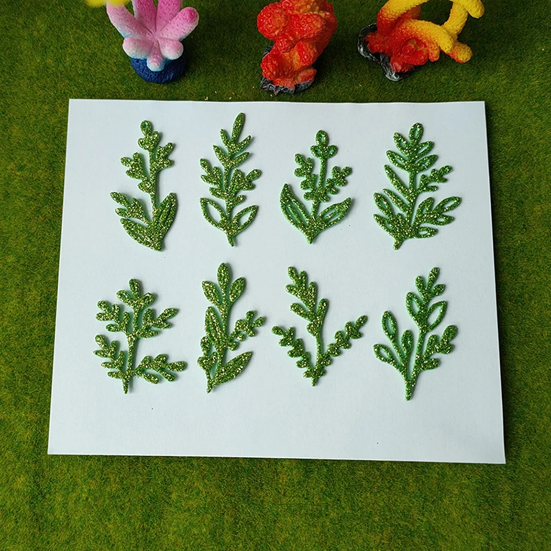 New 8 Pcs Leaves of flowering plants Metal cutting die mould scrapbook decoration embossed photo album decoration card making