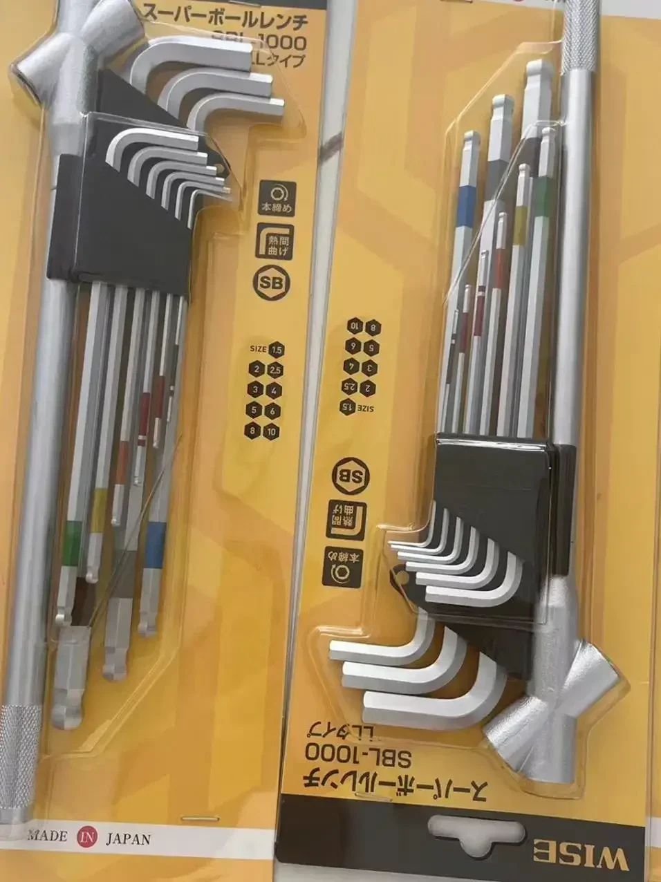 

Spot Japanese original WISE brand wrench SBL-1000 hexagonal wrench- set with power lever
