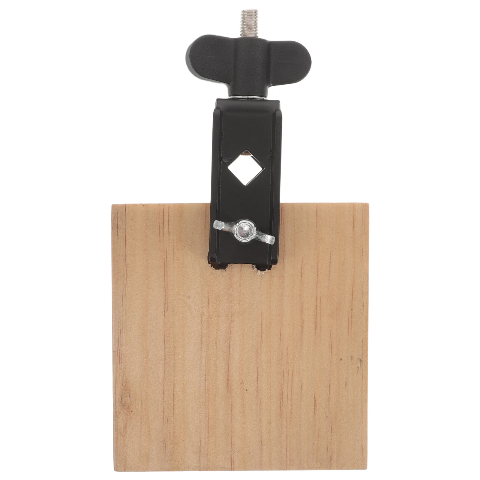 

Mini Square Wooden Cowbell Jam Block Hand Percussion Drum Kit Band Practice Mountable Accessory Performance Bell