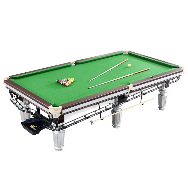 Eight standard tables in the pool table, automatic return table in the steel warehouse of the pool hall