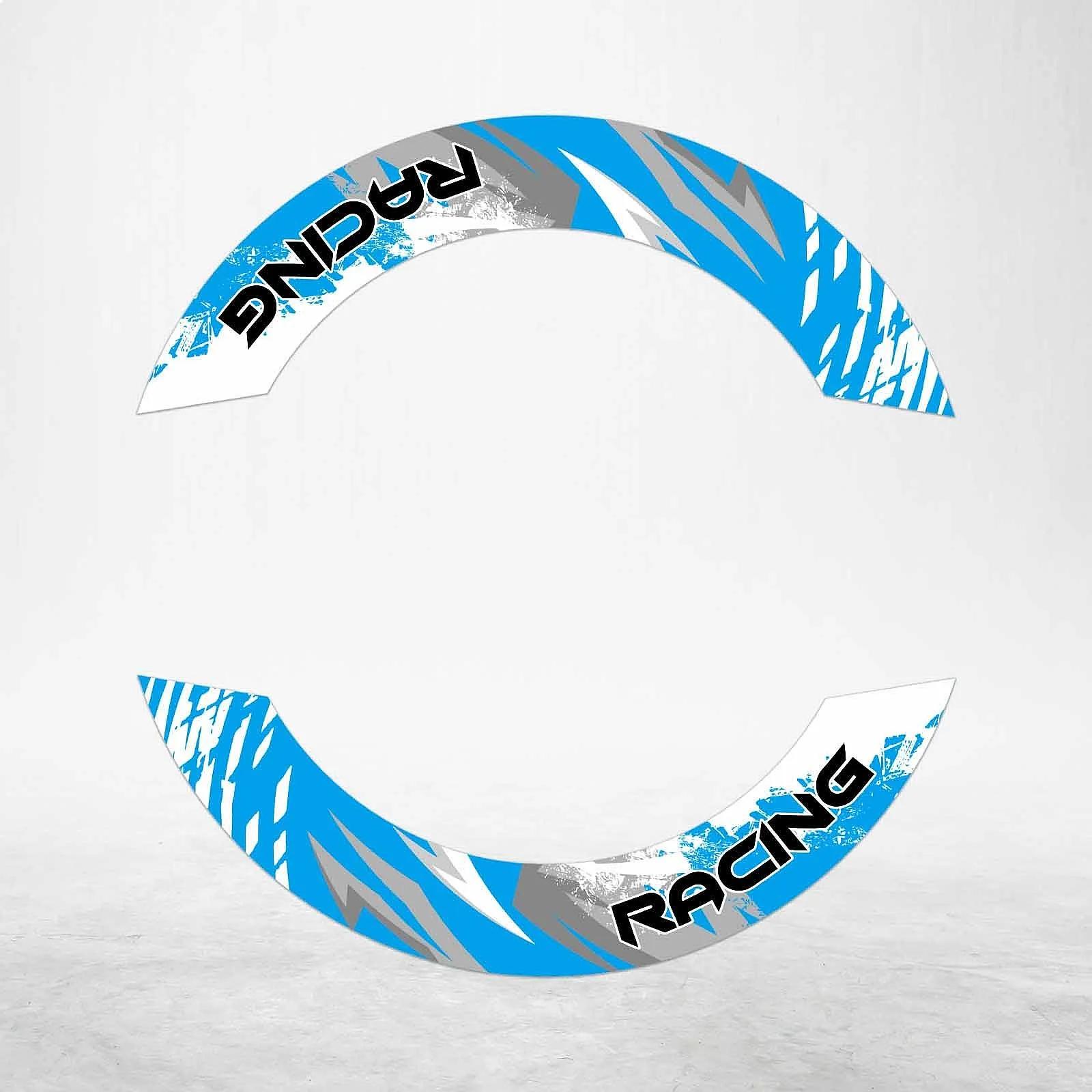 S02W Aqua 2-Piece Rim Wheel Decals For Bandit 1200 GSF1200 97-00 2