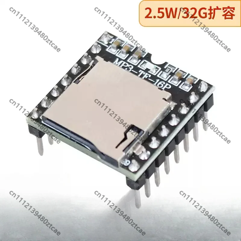 Voice Audio Decoder Playback Module, MP3 Player Board With TF Card U‑disk SD Card Reading for Secondary Development