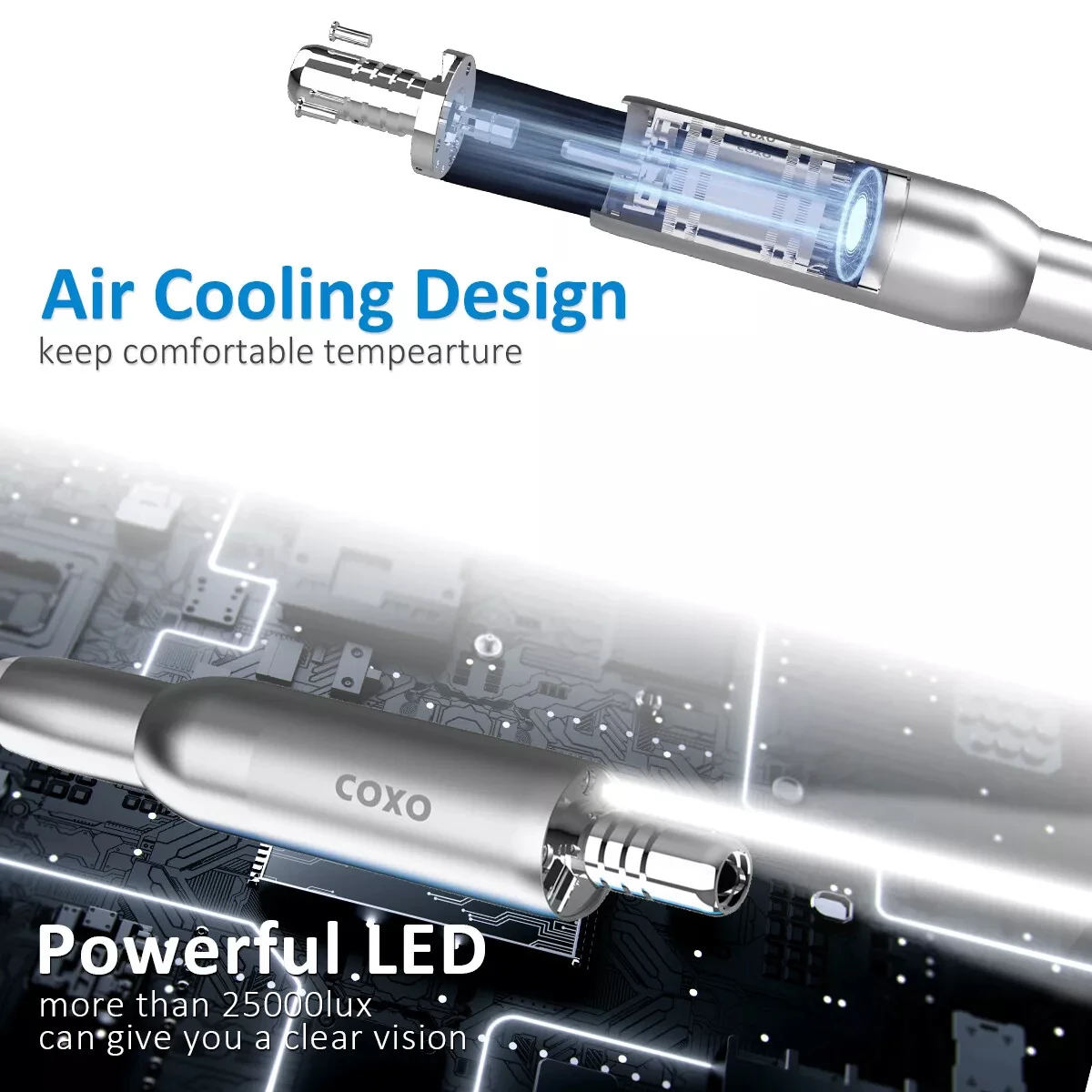 

Оригинальная стоматологическая электродвигательная система CX C-PUMAs Master 6:1/1:5, угловой наконечник