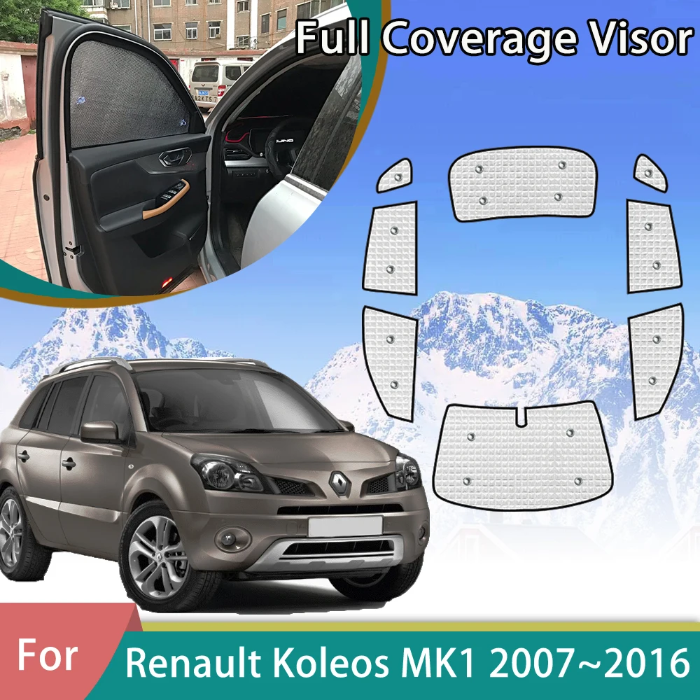 

Car Full Coverage Sunshade For Renault Koleos MK1 HY Samsung QM5 2007~2016 2013 2009 Anti-UV Auto Accessories Window Sunvisors