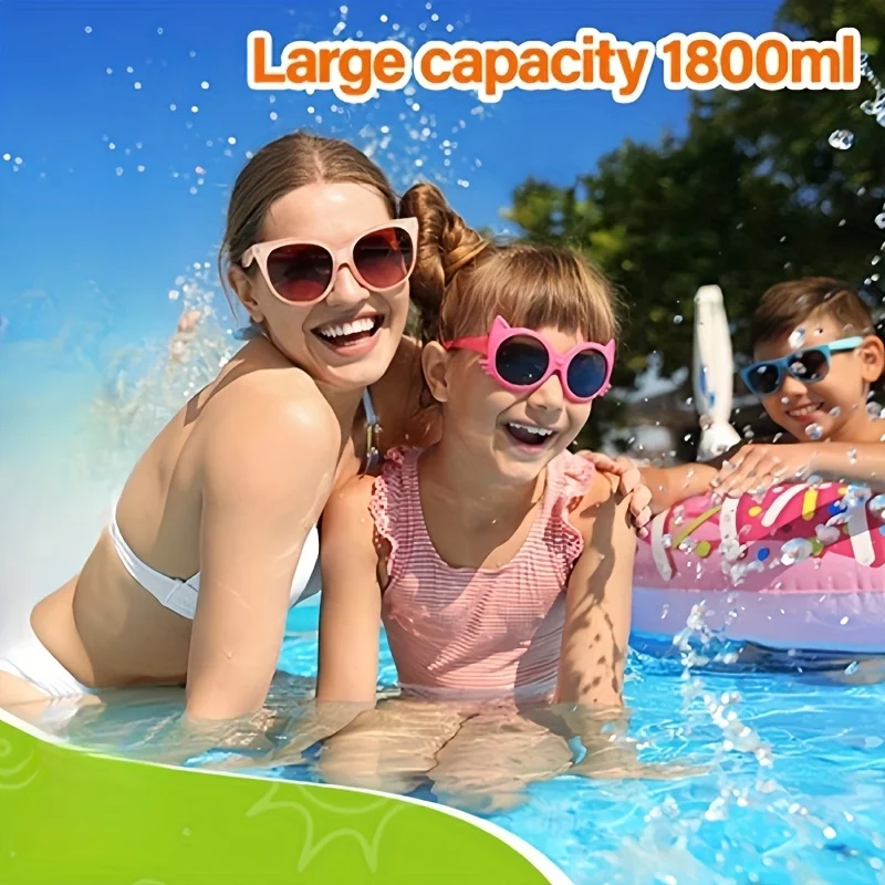 Kids Space Adventure Water Blaster – Grande capacidade, pull-back de longo alcance, brinquedo de brincar ao ar livre para meninos e meninas, aniversário ideal