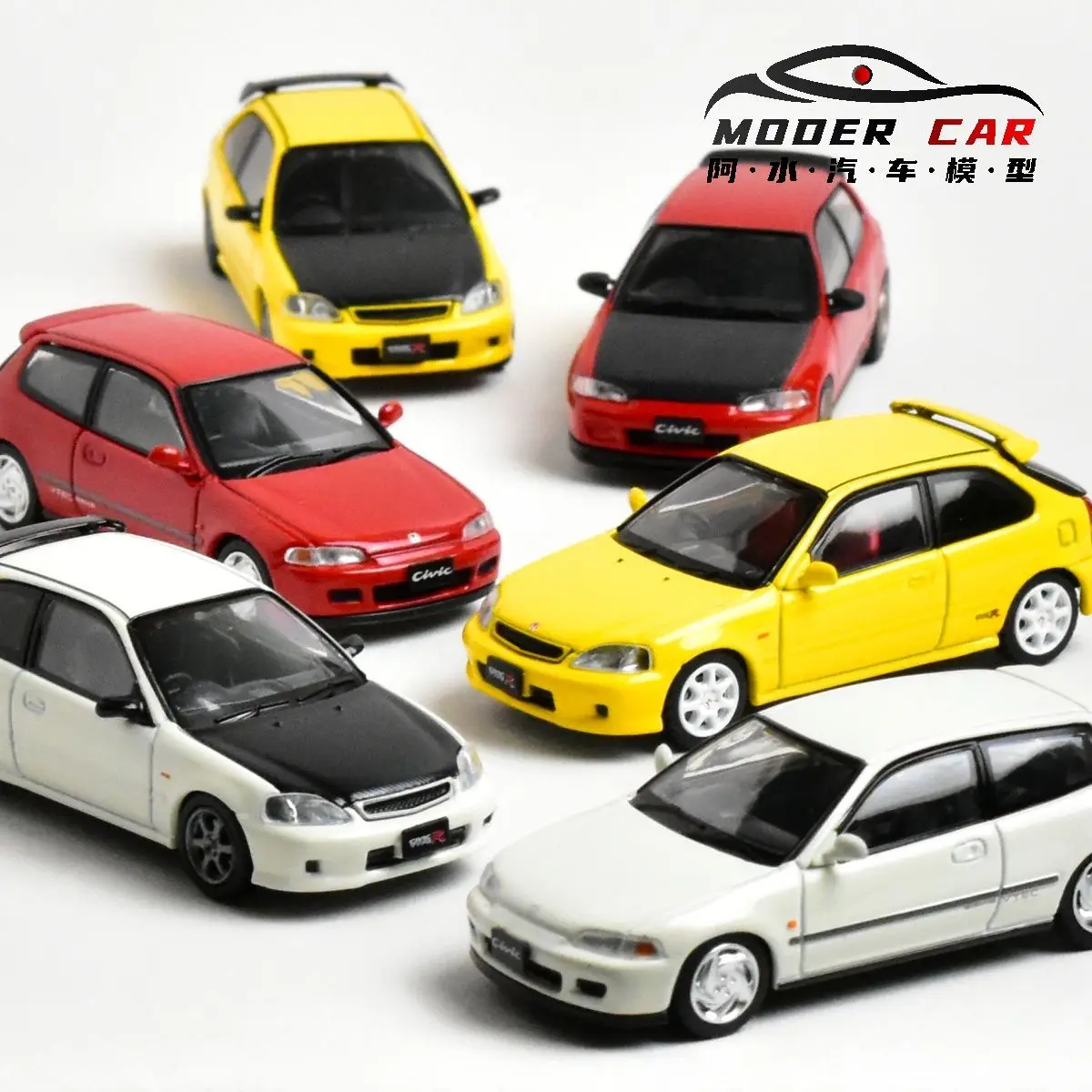 HOBBY JAPAN 1:64 Adults Hobby Civic EG6 EK9 Diecast Model Car