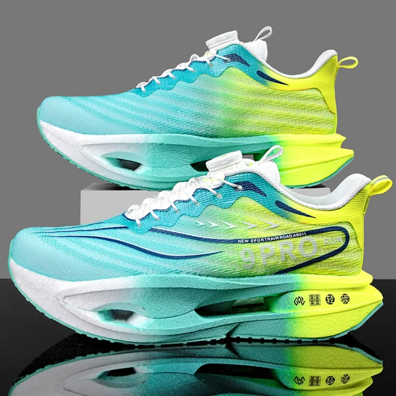 

Marathon Running Shoes Men Carbon Board Speciality Sports Breathable Lightweight Women's Comfortable Athletic Nonskid Sneakers