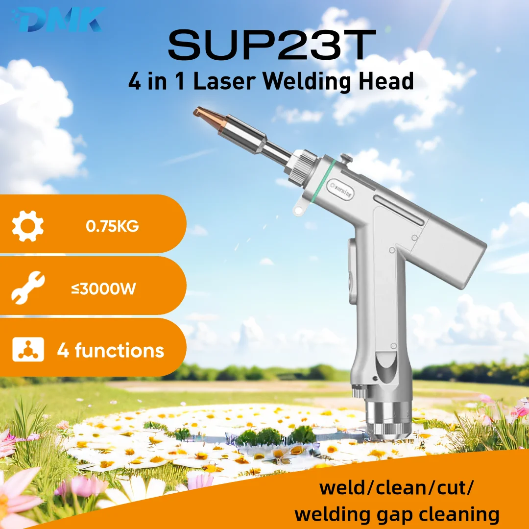 CQWY SUP23T SUP23S 4 in 1 Fiber Laser Handheld Welding Head Weld/Cutting/Cleaning 3000W Single Wobble Lazer Welder Gun