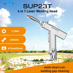 CQWY SUP23T SUP23S 4 in 1 Fiber Laser Handheld Welding Head Weld/Cutting/Cleaning 3000W Single Wobble Lazer Welder Gun