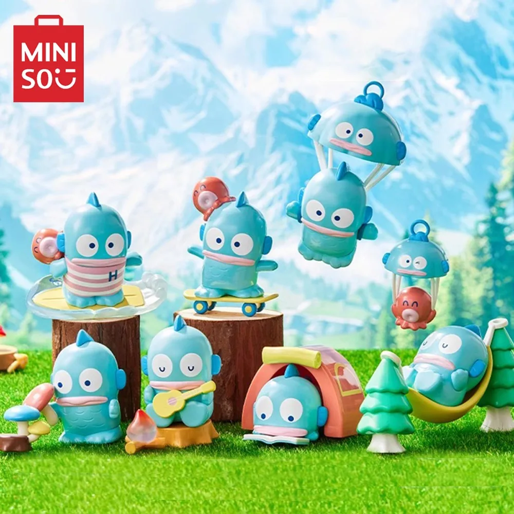 MINISO-Série Hangydon Outdoor Figuras Anime, Boneca Modelo Brinquedos, Desenhos Animados, Fofos, Desktop, Ornamentos, Decoração, Presente de Aniversário