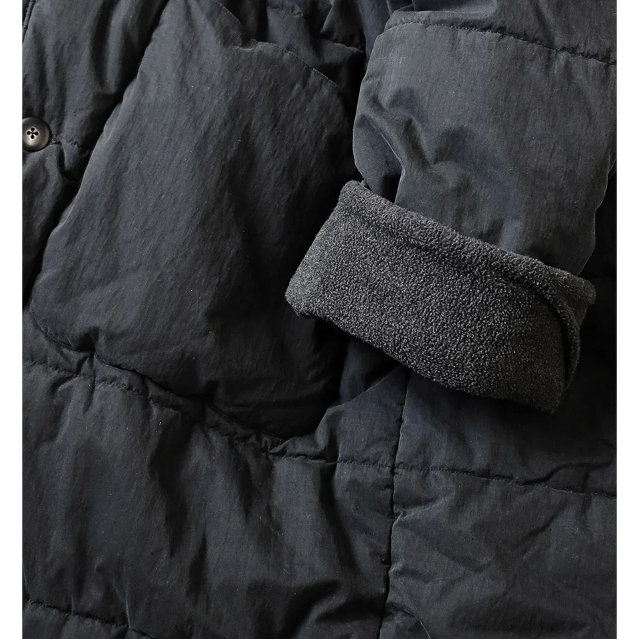 23AW KAPITAL Hirata and Hongri Japanese Parkas Casual Mid Length Five Piece Quilt Wrapped Cotton Jacket