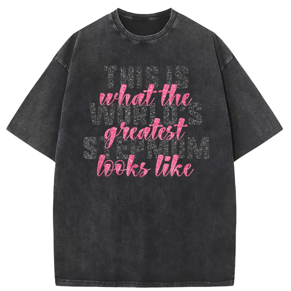 What The Greatest Looks Like Women Mothers Day T-Shirts Gift Sweatshirts Customized Long Sleeve Rife Tshirts Men Summer Clothing