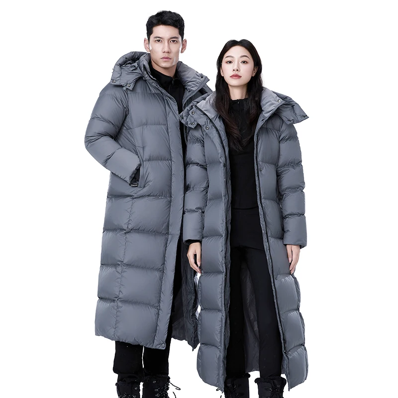 Unisex Fashion Thick Down Jacket White Duck Down Warm Loose Outerwear High Quality Men/Women Winter Leisure Puffer Coat