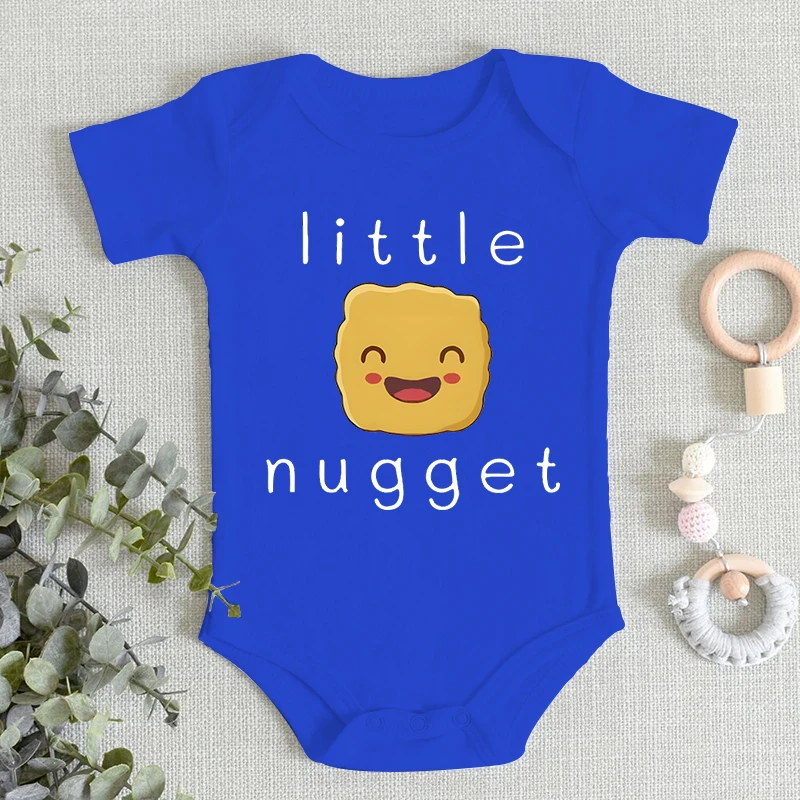 Baby Jumpsuits Little Nugget Cartoon Fashion Cotton Newborn Bodysuit 0-24 Months Boy Girl Infant Romper Short Sleeve Baby Onesie