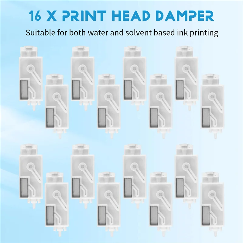 Superior-16PCS Inkt Demper Voor Mimaki Jv33 Jv5 Cjv30 Roland Mutoh Galaxy Menselijk Wit-Kleur Dx5 Printkop dumper Filter