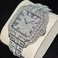 Reloj UNIGUET de moda con diamantes para hombre, relojes de cuarzo cuadrados resistentes al agua de lujo, reloj de pulsera de joyería Hip Hop Ice Out para hombre, producto en oferta