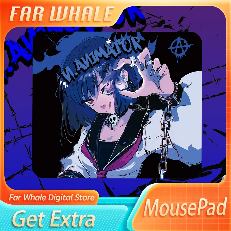 

N.ANIMATOR FLAME 2-dimensional Mouse Pad Size Advanced Fibre Waterproof Prevent Computer Gaming mouse pad Antiskid Gaming Gifts