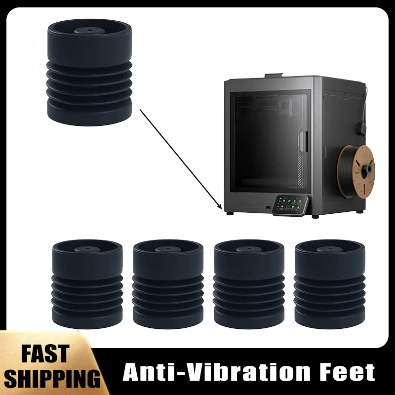 

1/4Pcs Anti-Vibration Feet For Elegoo Centauri Carbon 3D Printer Soft Elastic Shockproof Feet Pad 3D Printer Replacement Parts