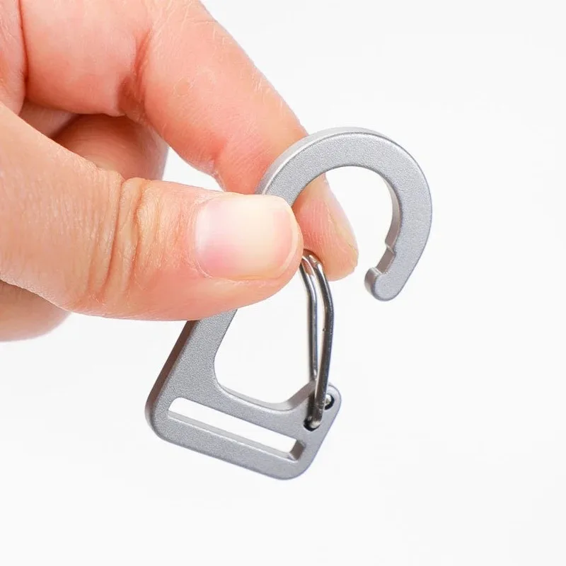20pcs U-shaped Woven Belt Steel Wire Buckle Aluminum Alloy for DIY Key Rings Climbing Buckle Luggage and Bag Accessory view 3